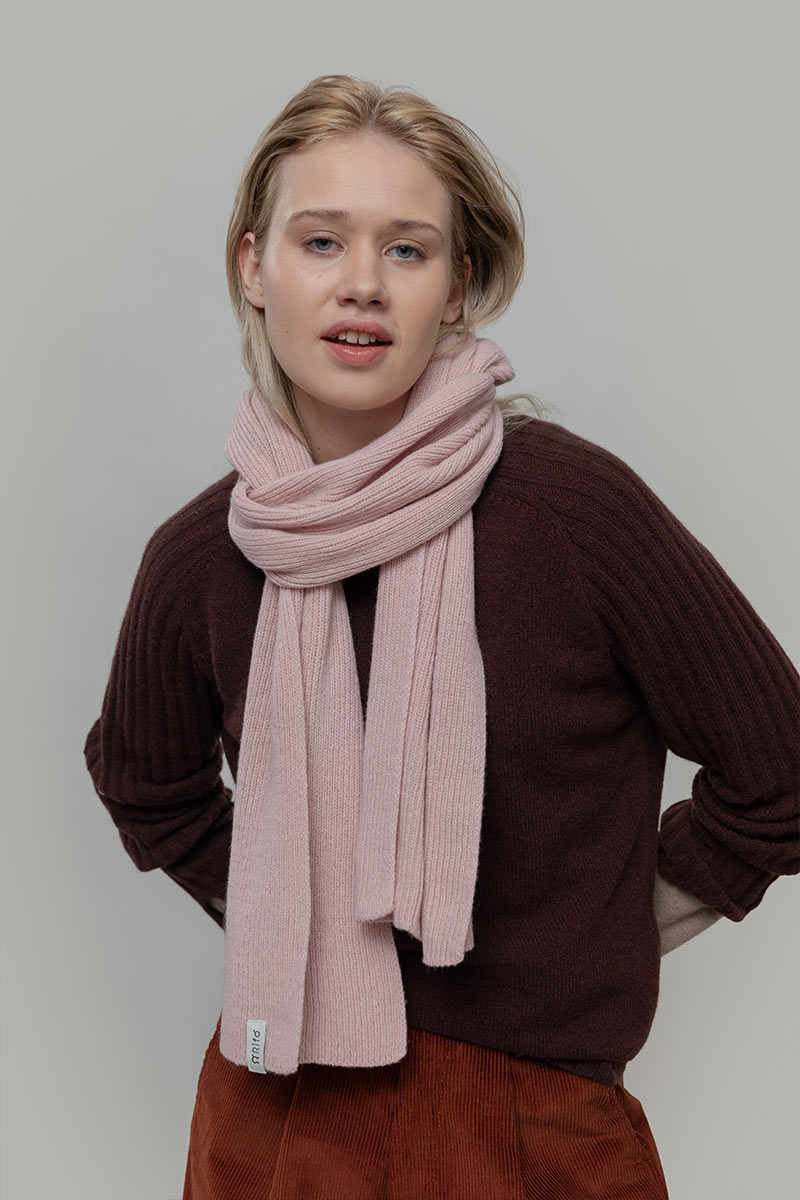Sciarpa Costine cashmere rigenerato Federico - Rifò Lab Moda circolare made in Italy