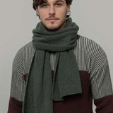 Sciarpa Costine cashmere rigenerato Federico - Rifò Lab Moda circolare made in Italy