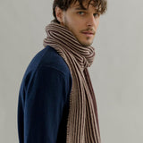 Sciarpa Cashmere Donna Uomo Rigenerato Beige Julia - Rifò Lab Moda circolare made in Italy