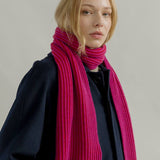 Sciarpa Cashmere Donna Uomo Rigenerato Fucsia Julia - Rifò Lab Moda circolare made in Italy