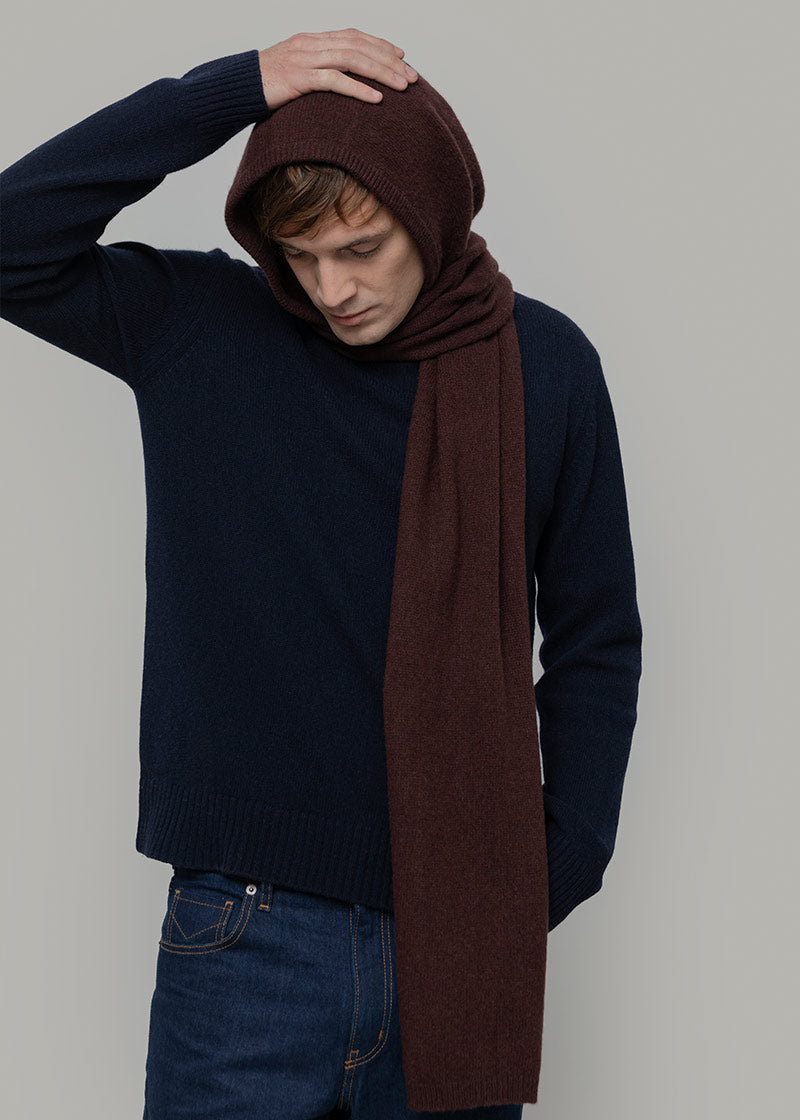 Sciarpa-cappuccio Cashmere Ilenia - Rifò Lab Moda circolare made in Italy