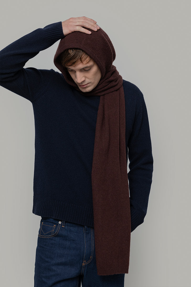 Sciarpa-cappuccio Cashmere Ilenia - Rifò Lab Moda circolare made in Italy
