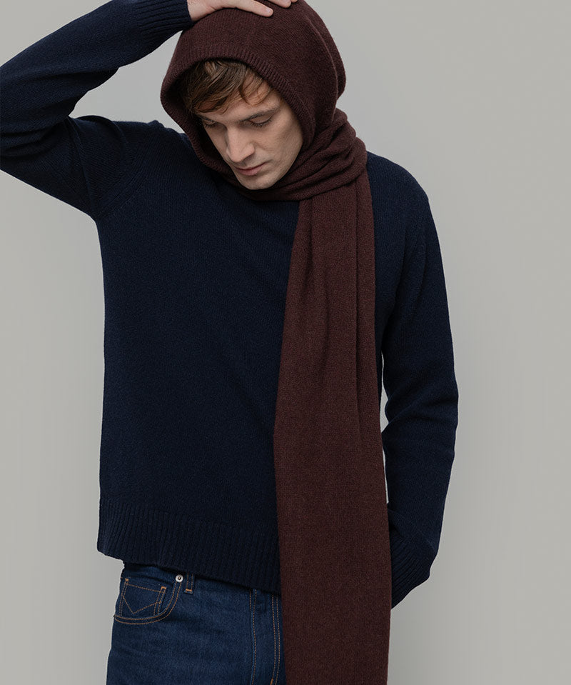 Sciarpa-cappuccio Cashmere Ilenia - Rifò Lab Moda circolare made in Italy