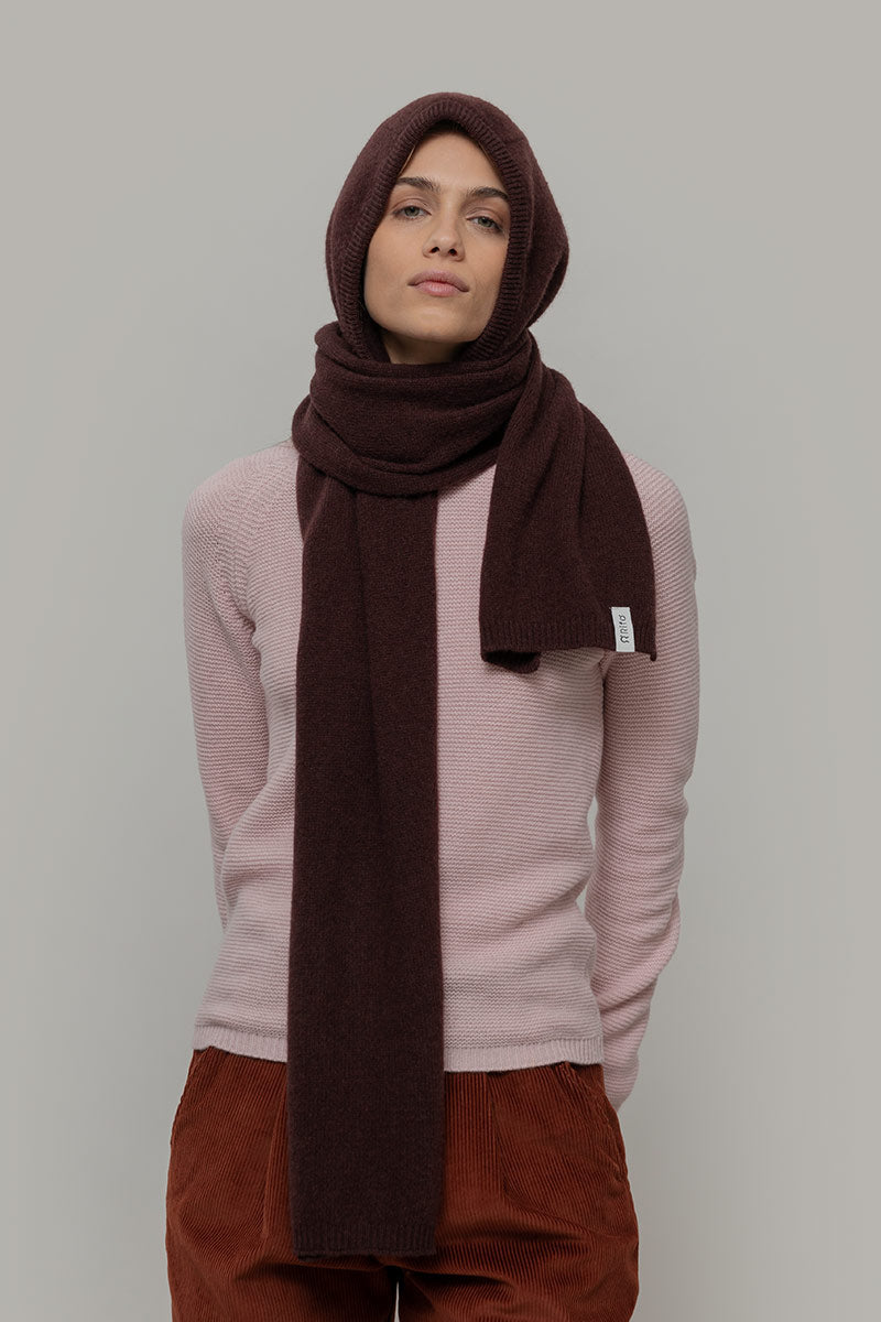 Sciarpa-cappuccio Cashmere Ilenia - Rifò Lab Moda circolare made in Italy