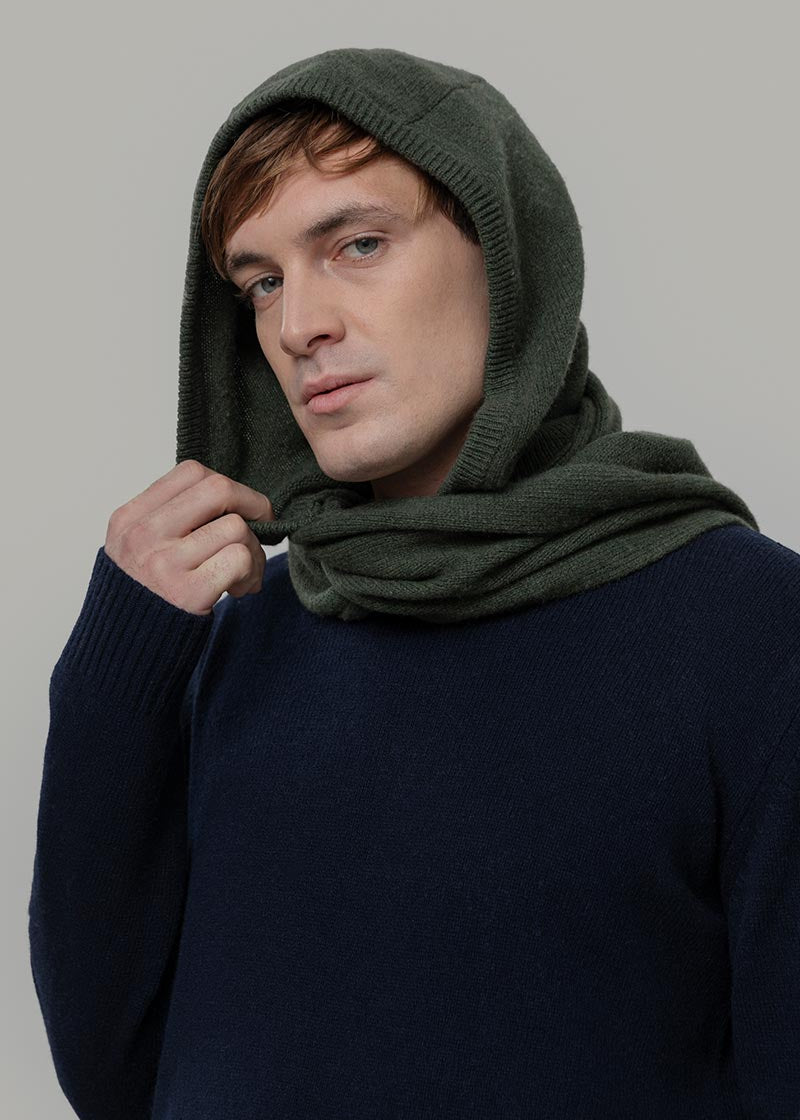 Sciarpa-cappuccio Cashmere Ilenia - Rifò Lab Moda circolare made in Italy