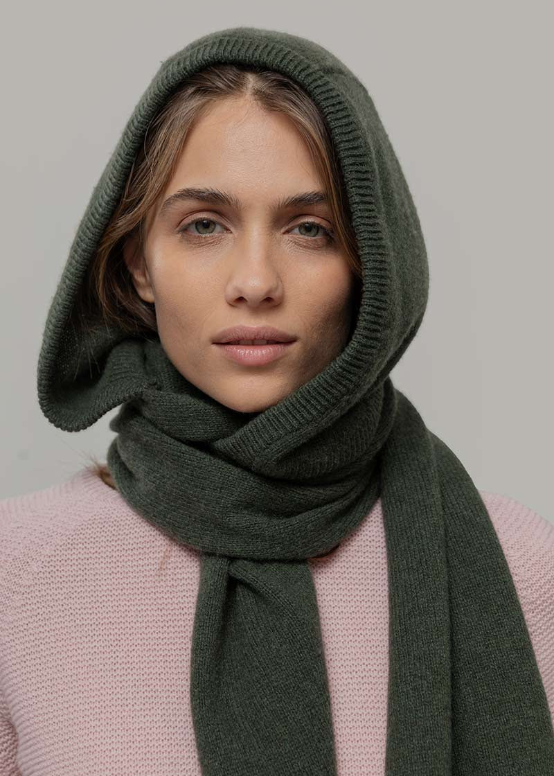 Sciarpa-cappuccio Cashmere Ilenia - Rifò Lab Moda circolare made in Italy