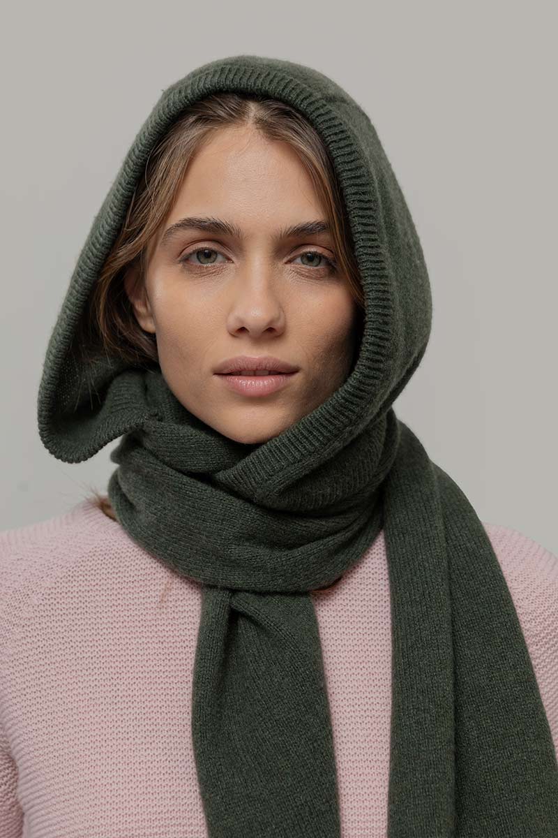 Sciarpa-cappuccio Cashmere Ilenia - Rifò Lab Moda circolare made in Italy