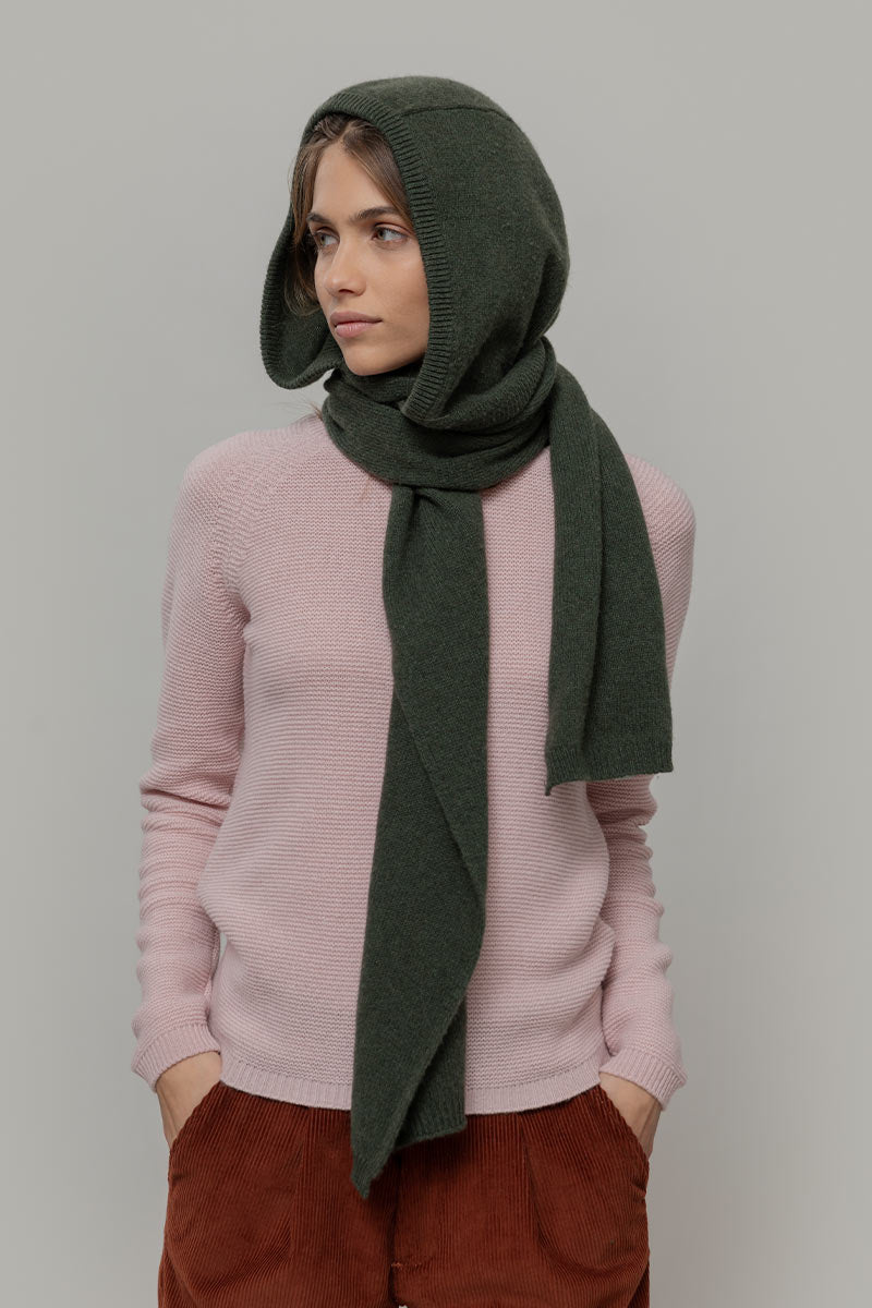 Sciarpa-cappuccio Cashmere Ilenia - Rifò Lab Moda circolare made in Italy