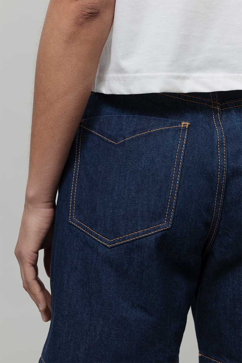 Shorts Donna Pantaloncini Jeans Riciclato Blu Enrica  - Rifò Lab Moda circolare made in Italy