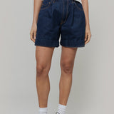 Shorts Donna Pantaloncini Jeans Riciclato Blu Enrica  - Rifò Lab Moda circolare made in Italy