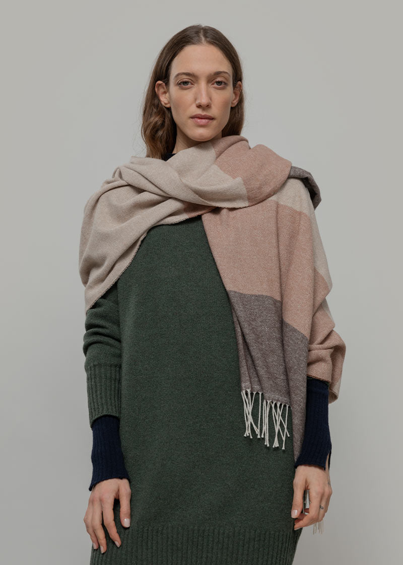 Stola Scialle Donna Cotone Rigenerato Noemi- Rifò Lab Moda circolare made in Italy 