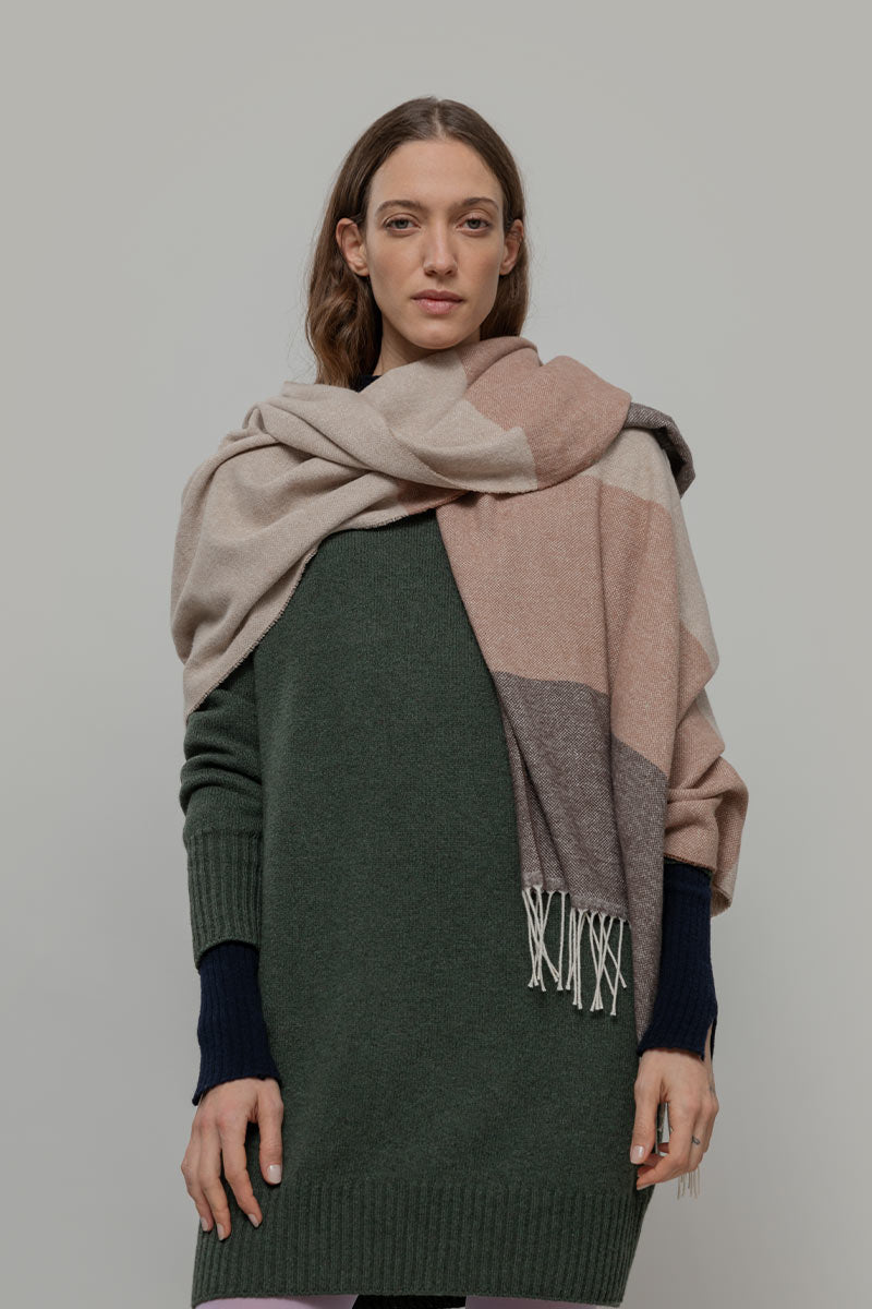 Stola Scialle Donna Cotone Rigenerato Noemi- Rifò Lab Moda circolare made in Italy 