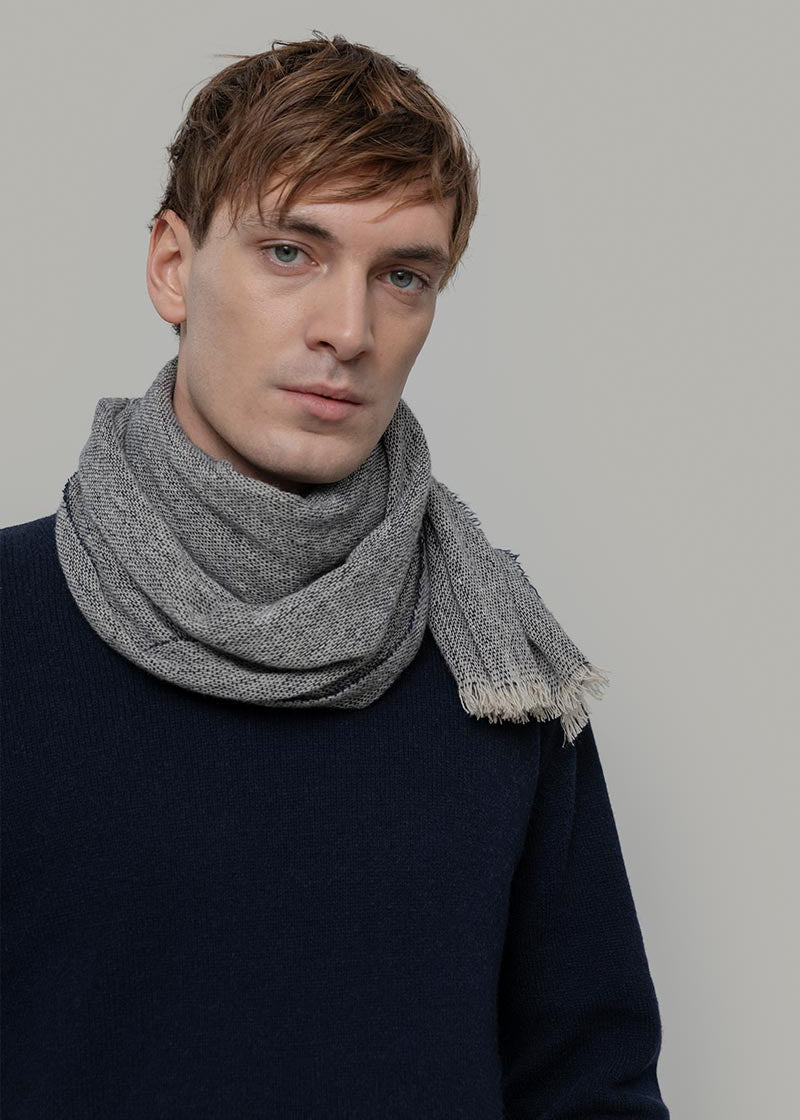 Stola Donna Uomo Pashmina Cashmere Rigenerato Zefiro - Rifò Lab Moda circolare made in Italy