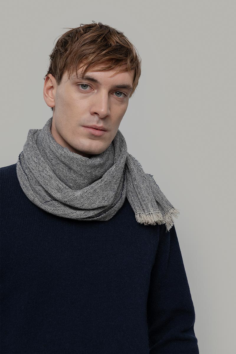 Stola Donna Uomo Pashmina Cashmere Rigenerato Zefiro - Rifò Lab Moda circolare made in Italy