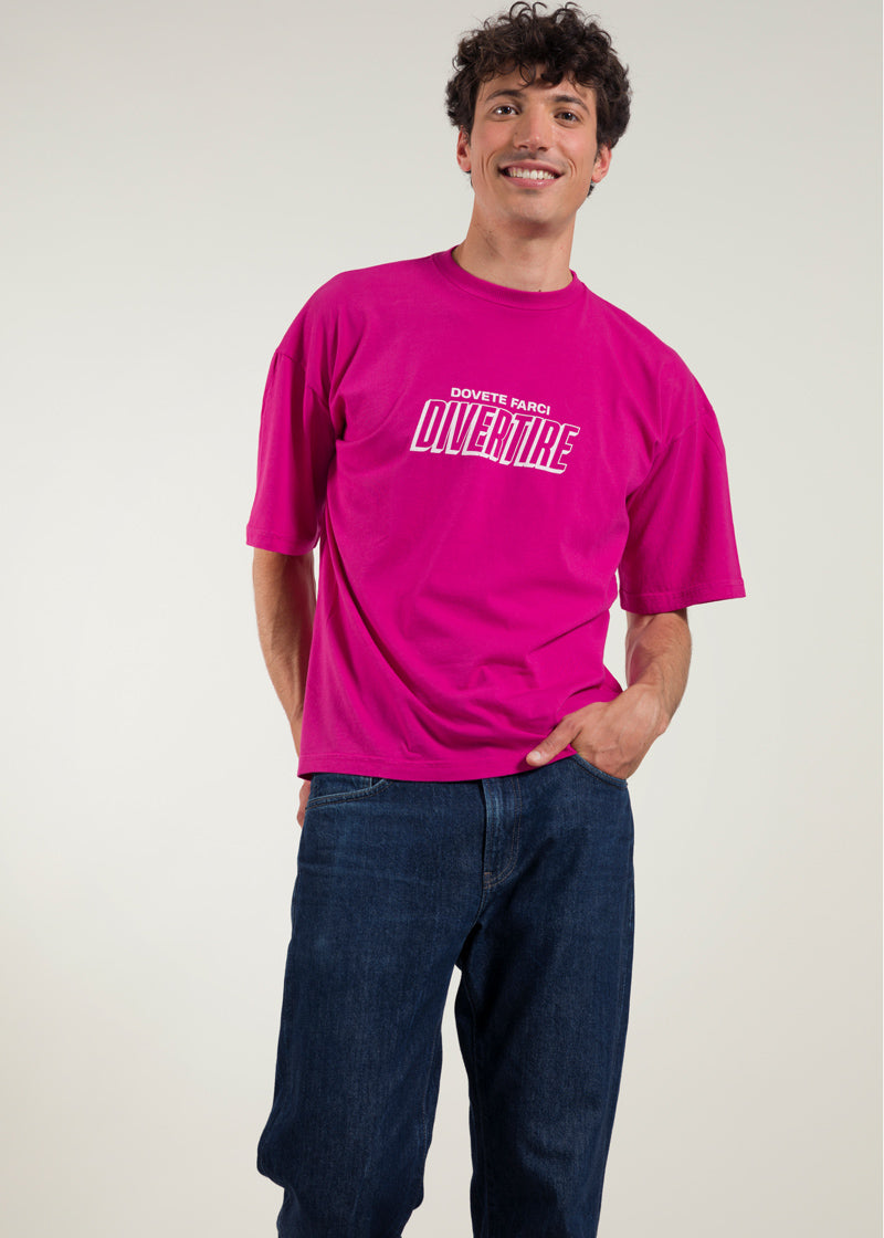 Rosa Barbabietola | T-shirt unisex VD + Rifò