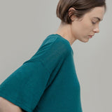 T-shirt in Maglia Donna Lino Riciclato Febe - Rifò Lab Moda circolare made in Italy