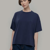 T Shirt Oversize Donna Blu Viscosa Sienna - Rifò Lab Moda circolare made in Italy