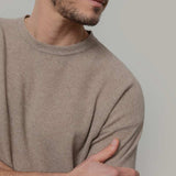 Knitted T shirt in Maglia Cashmere Leggero Uomo - Rifò Lab Moda circolare made in Italy 