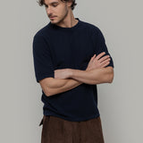 Knitted T shirt in Maglia Cashmere Leggero Uomo - Rifò Lab Moda circolare made in Italy 