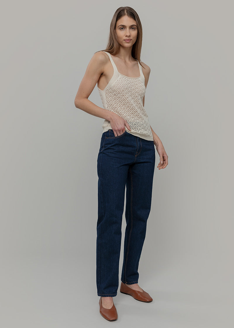 Tank Top Crochet Cotone Riciclato Donna Marilù - Rifò Lab Moda circolare made in Italy
