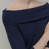 Maglia con Spalle Scoperte Donna Viscosa Belen - Rifò Lab Moda circolare made in Italy