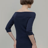 Maglia con Spalle Scoperte Donna Viscosa Belen - Rifò Lab Moda circolare made in Italy