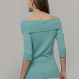 Maglia con Spalle Scoperte Donna Viscosa Belen - Rifò Lab Moda circolare made in Italy