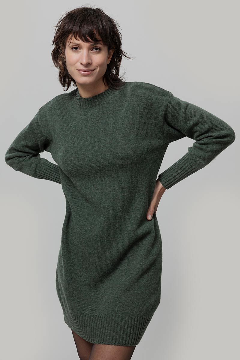 Abito Donna Lana Rigenerata Selvaggia - Rifò Lab Moda circolare made in Italy
Verde Foresta