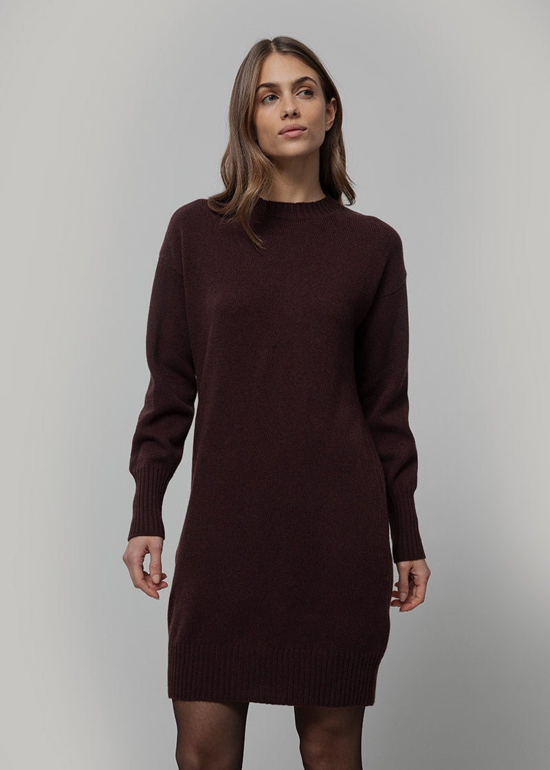 Abito Donna Lana Rigenerata Selvaggia - Rifò Lab Moda circolare made in Italy
Marrone Caffé