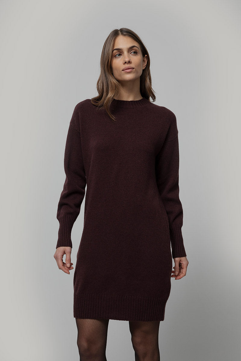 Abito Donna Lana Rigenerata Selvaggia - Rifò Lab Moda circolare made in Italy
Marrone Caffé