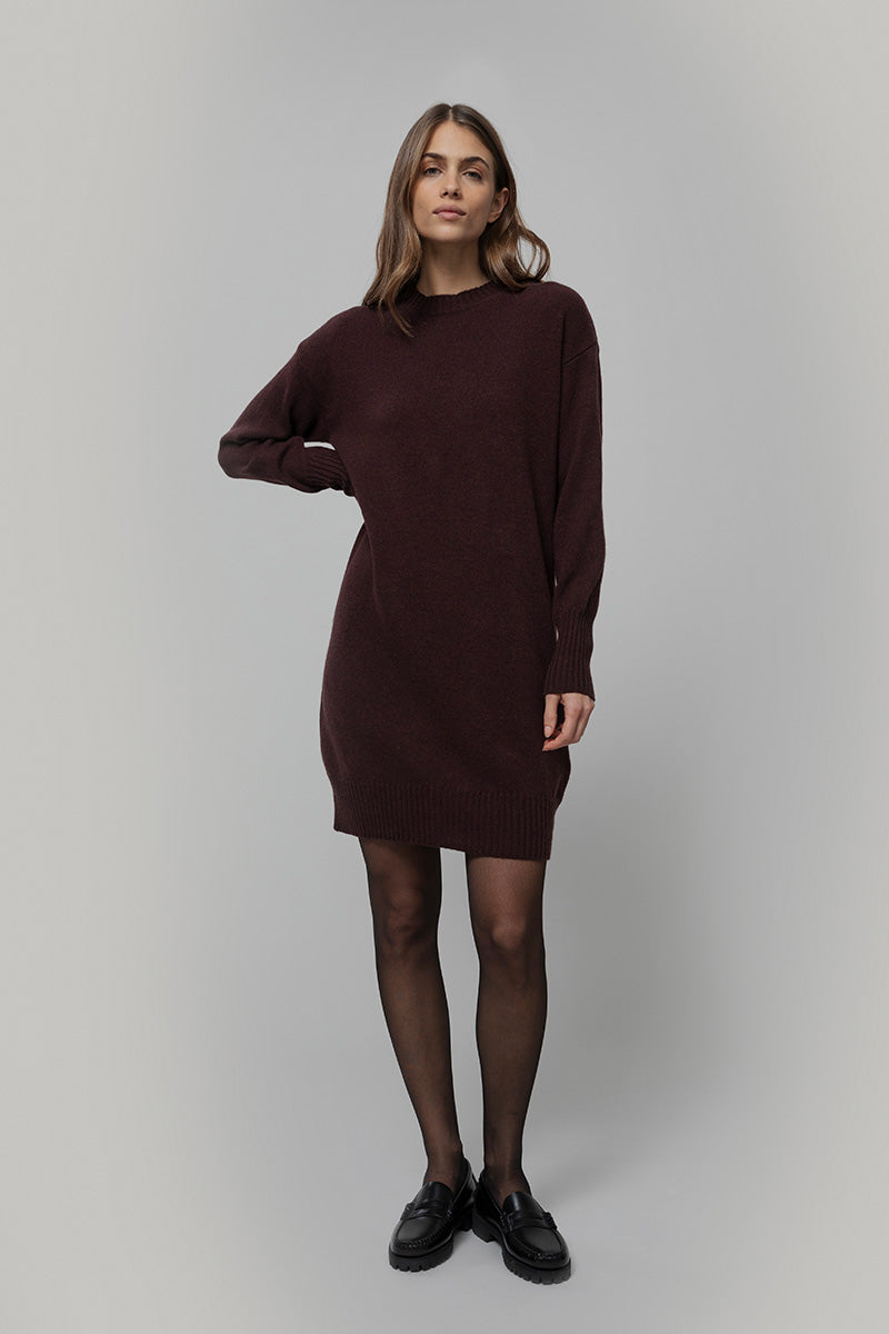 Abito Donna Lana Rigenerata Selvaggia - Rifò Lab Moda circolare made in Italy
Marrone Caffé