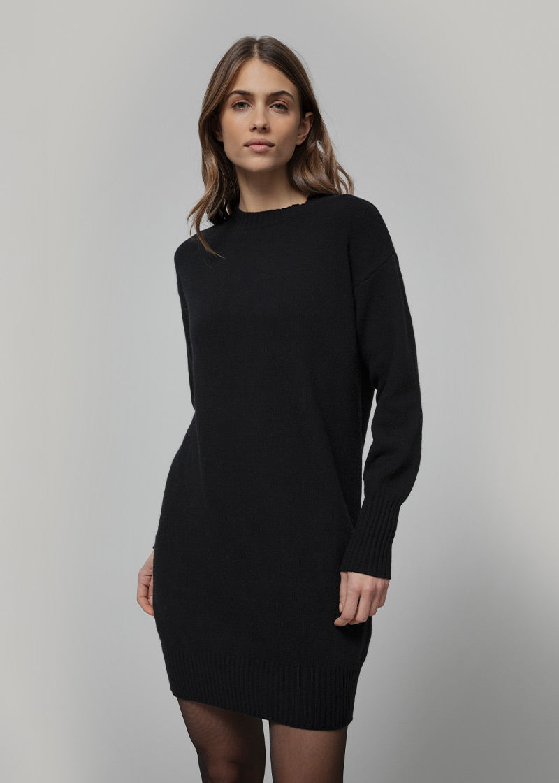 Abito Donna Lana Rigenerata Selvaggia - Rifò Lab Moda circolare made in Italy
Nero Ardesia