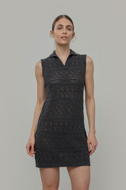 Vestito Estivo in Maglia Donna Cotone Abito Crochet Daniela  - Rifò Lab Moda circolare made in Italy