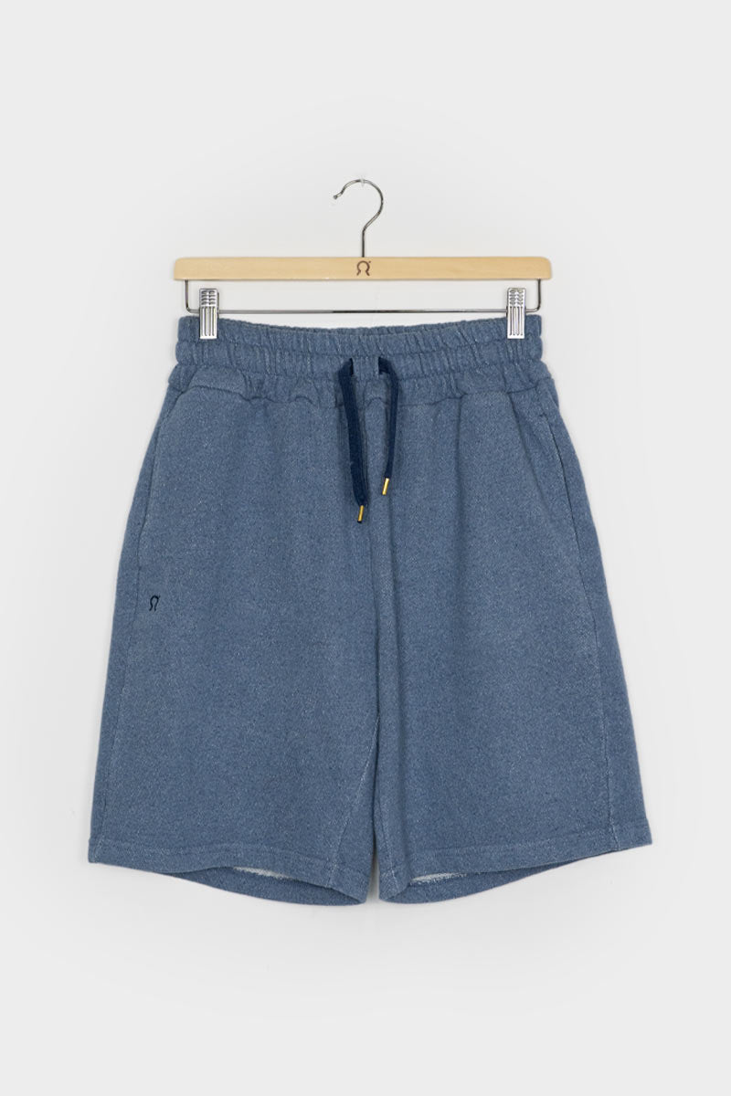 Denim | Bermuda felpa jeans rigenerato