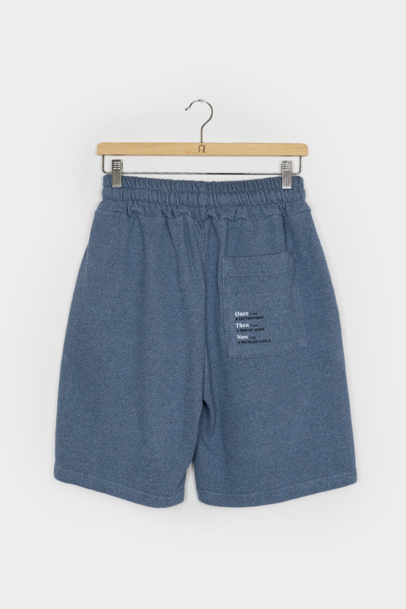 Denim | Bermuda felpa jeans rigenerato
