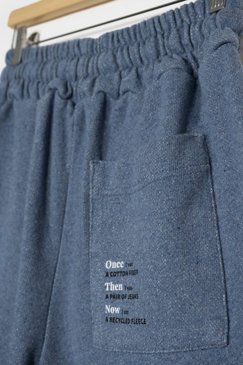 Denim | Bermuda felpa jeans rigenerato