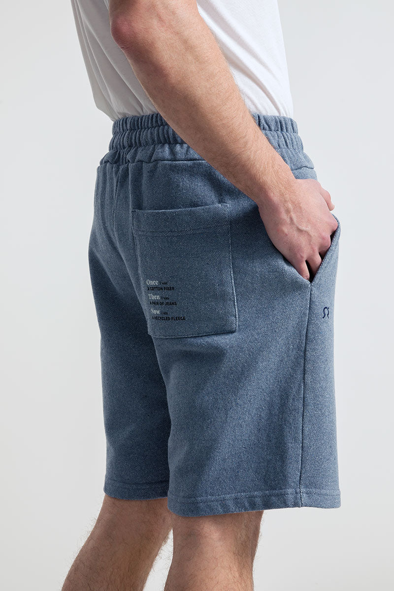 Denim | Bermuda felpa jeans rigenerato