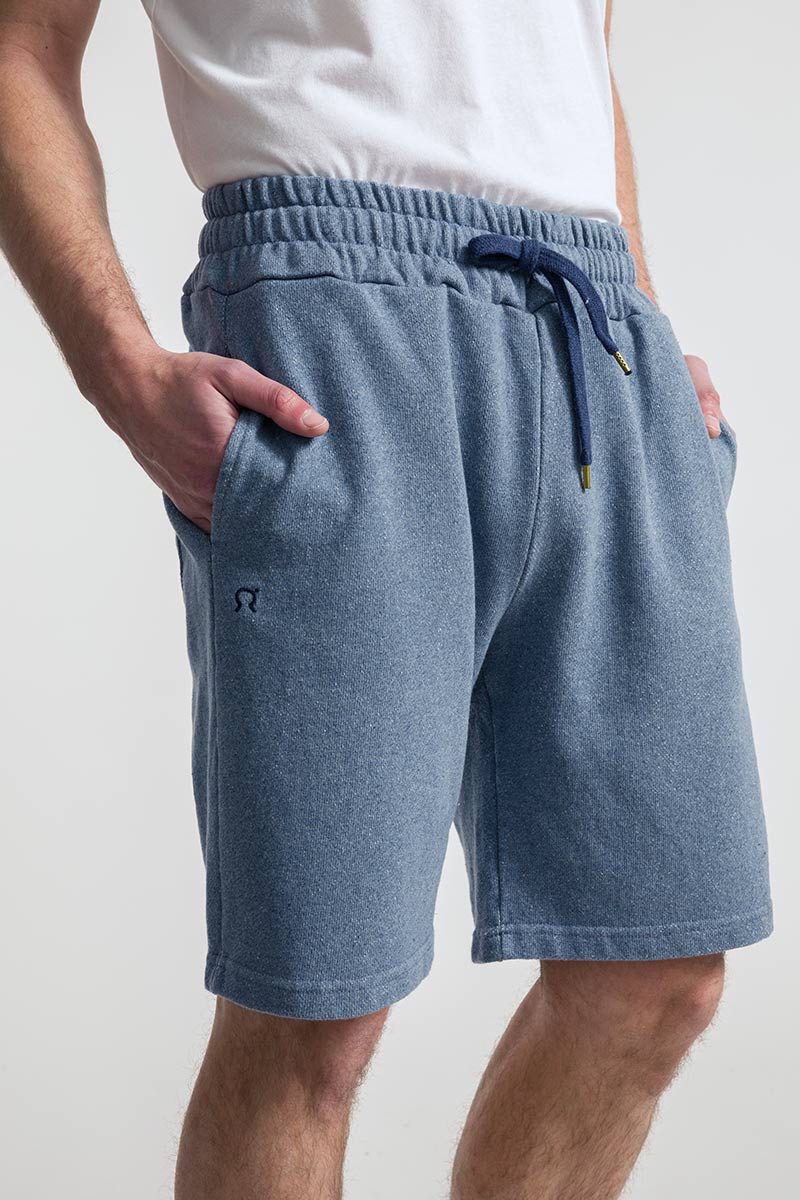  Bermuda felpa jeans rigenerato